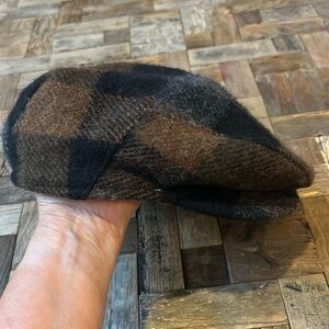 Vintage Stetson Wool Newsboy Flat Cap Size 7 1/4”- 7 3/8”